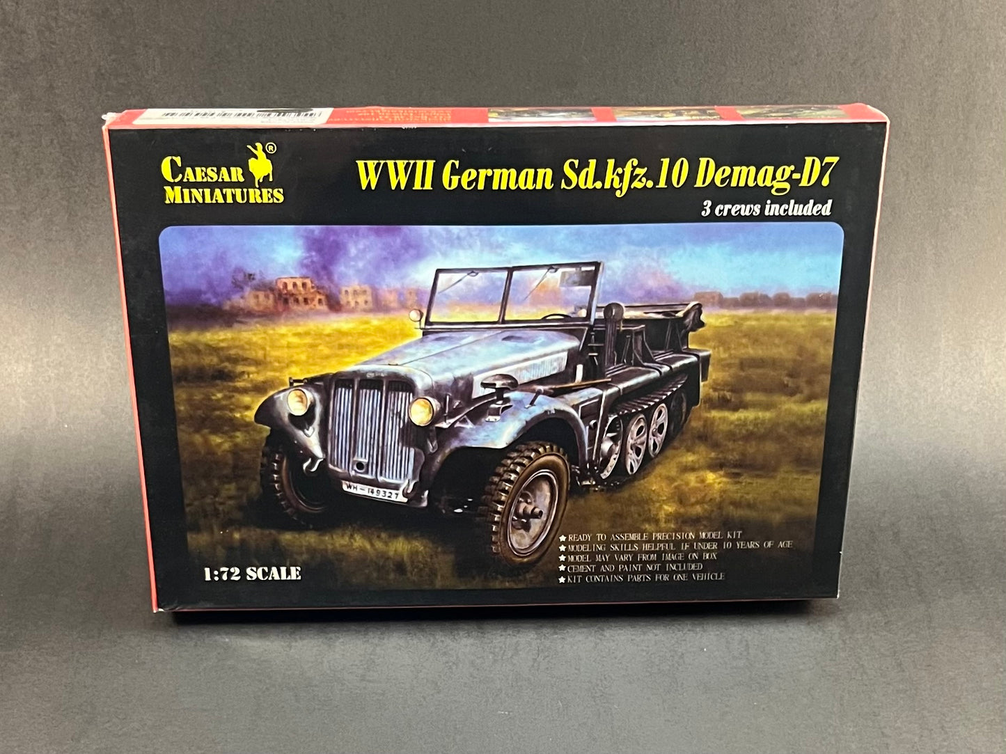 Caesar Miniatures Model Kit 7204 1:72 Scale WWII German Sd.Kfz.10 Demag