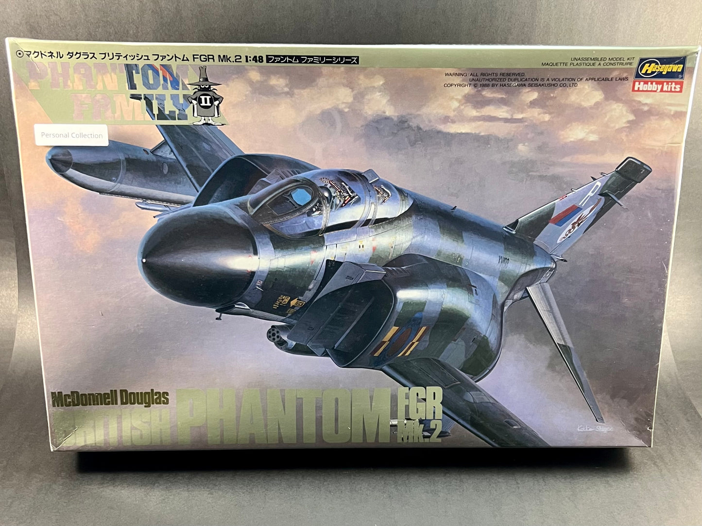 1999 Hasegawa Model Kit P16 1:48 Scale McDonnell Douglas British Phantom FGR Mk.2