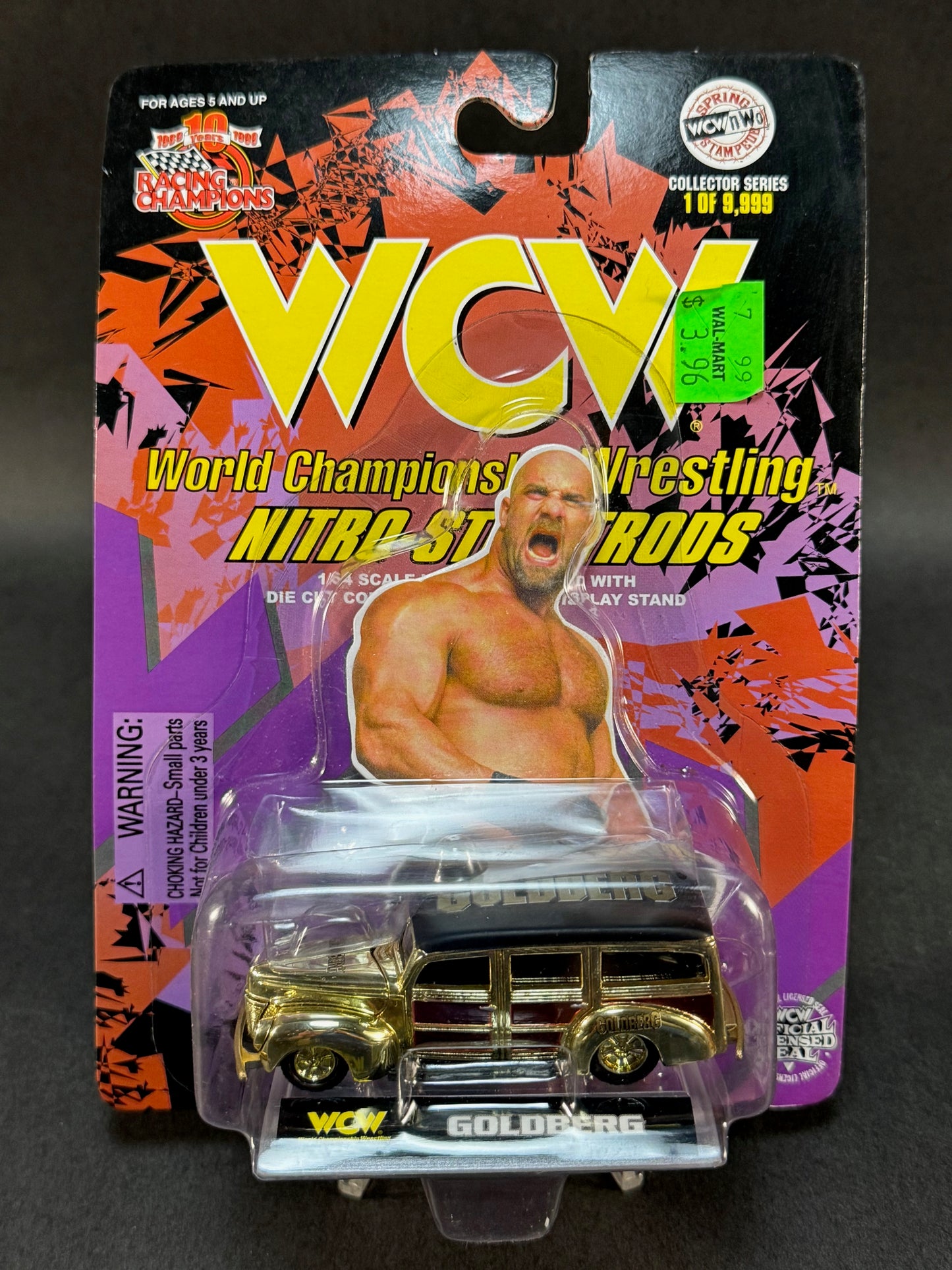 1999 Racing Champions WCW Nitro StreetRods Spring Stampede Goldberg, Gold