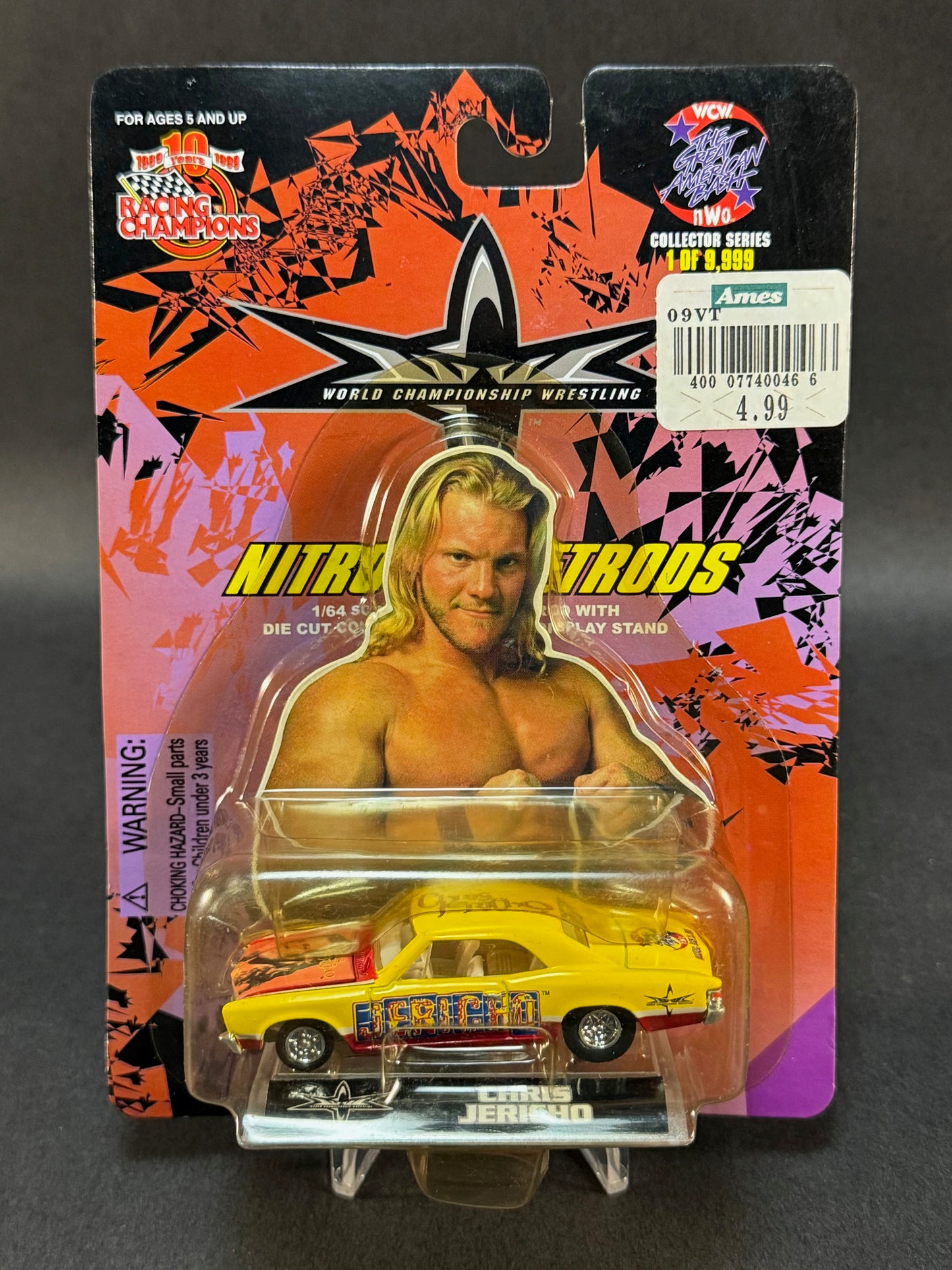 1999 Racing Champions WCW Nitro StreetRods The Great American Bash Chris Jericho, Yellow