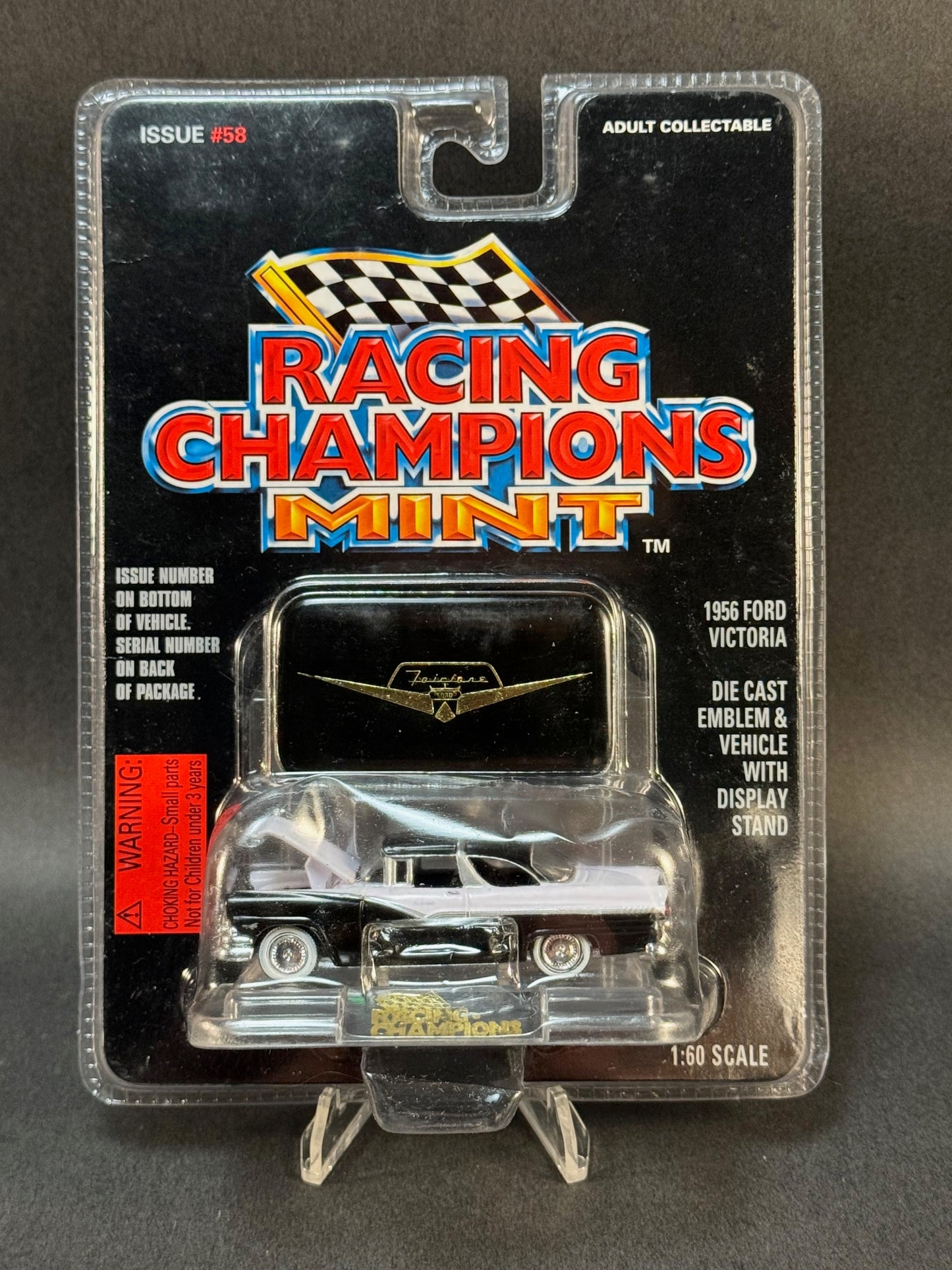 1996 Racing Champions MINT Issue #58 1956 Ford Victoria **Damaged Blister