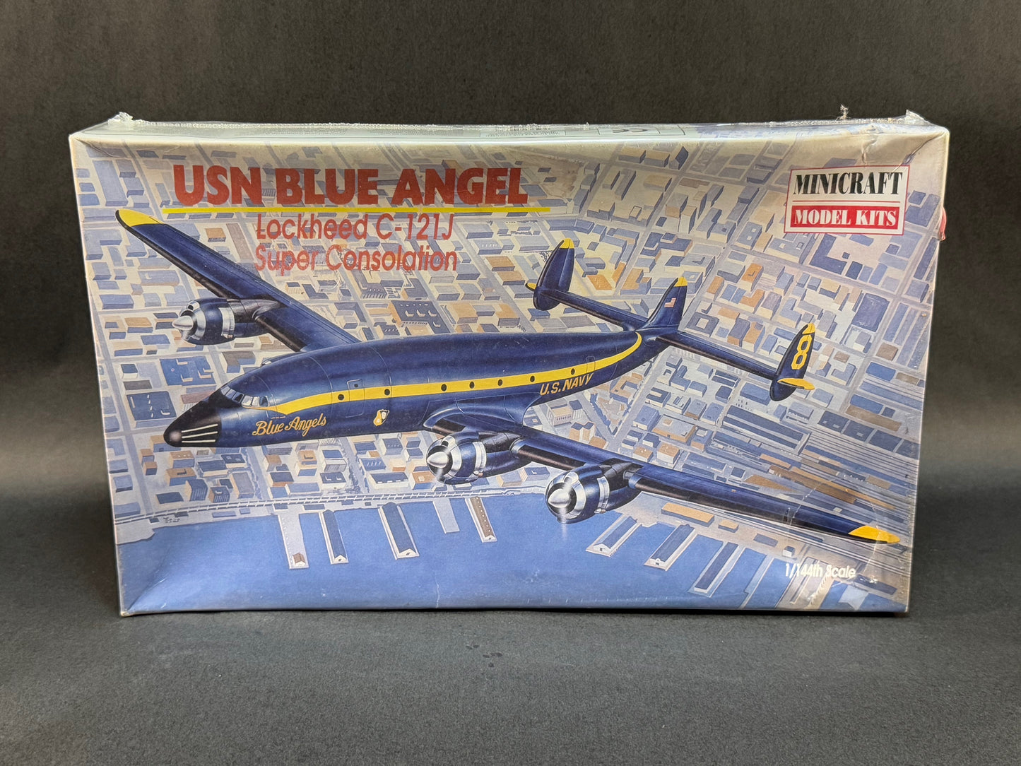MiniCraft Model Kit I4468 1:144 Scale USN Blue Angel Lockheed C-121J Super Consolation