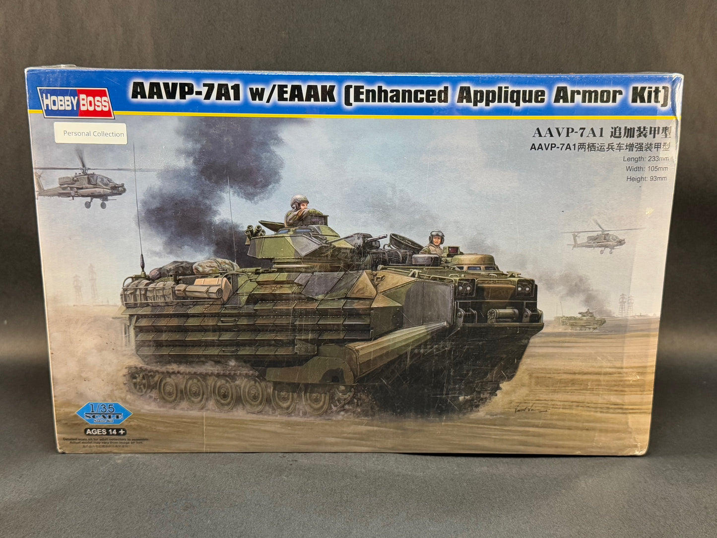 Hobby Boss Model Kit 82414 1:35 Scale AAVP-7A1 w/EAAK (Enhanced Applique Armor Kit)