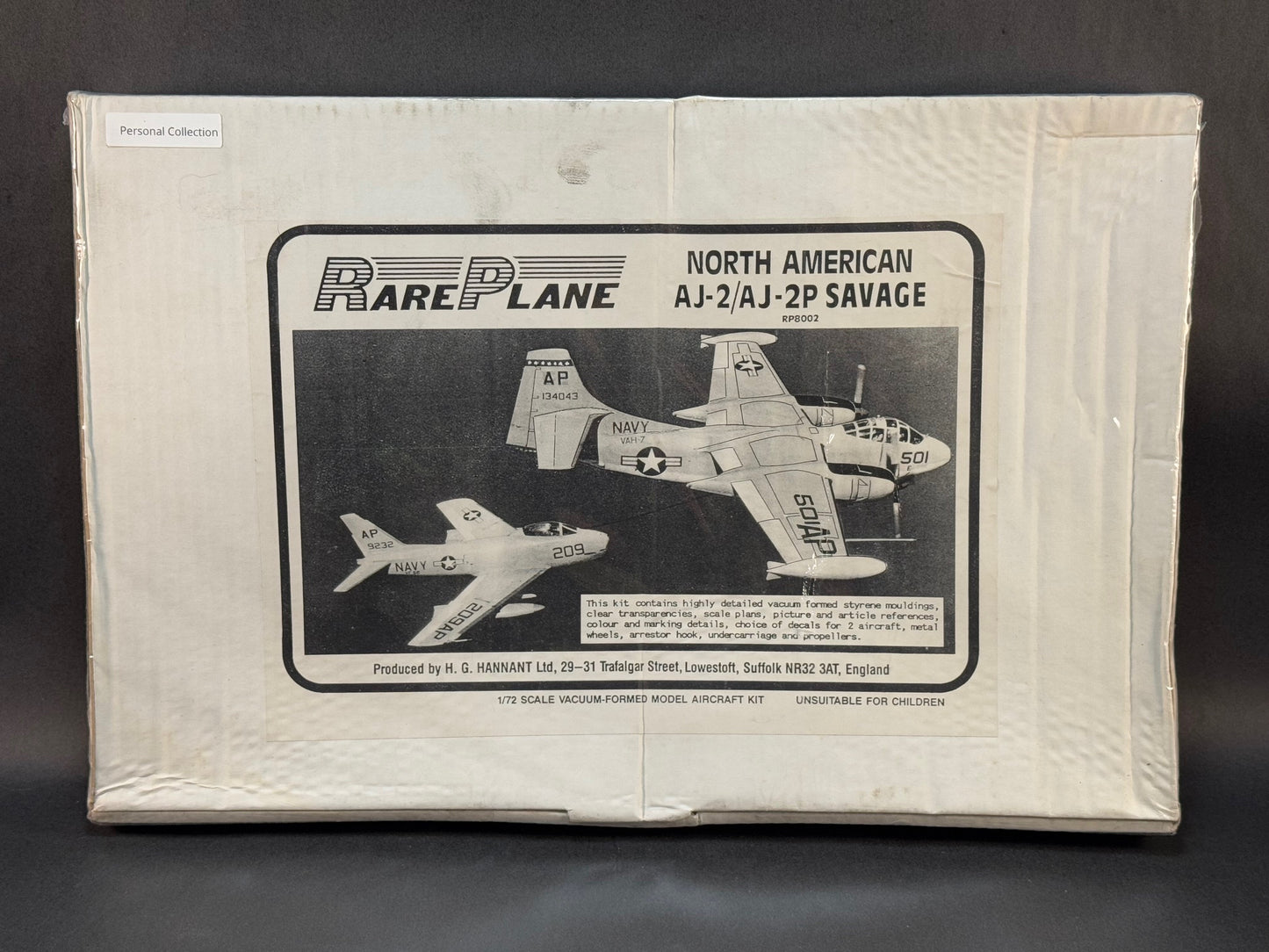 Rare Plane Model Kit RP8002 1:72 Scale North American AJ-2/AJ-2P Savage