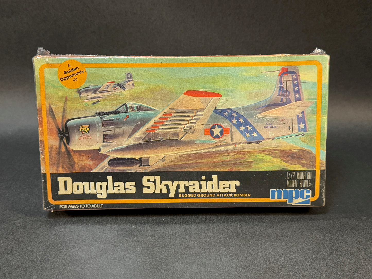 1982 MPC Model Kit 1-4005 1:72 Scale Douglas Skyraider