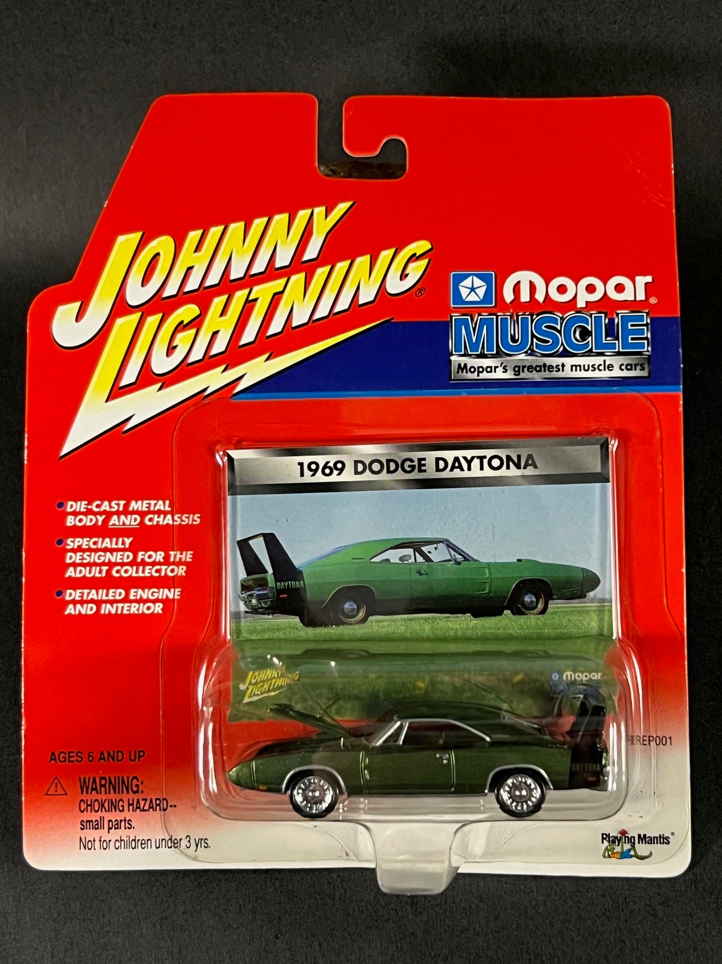 2002 Johnny Lightning Mopar Muscle 1969 Dodge Daytona, Green