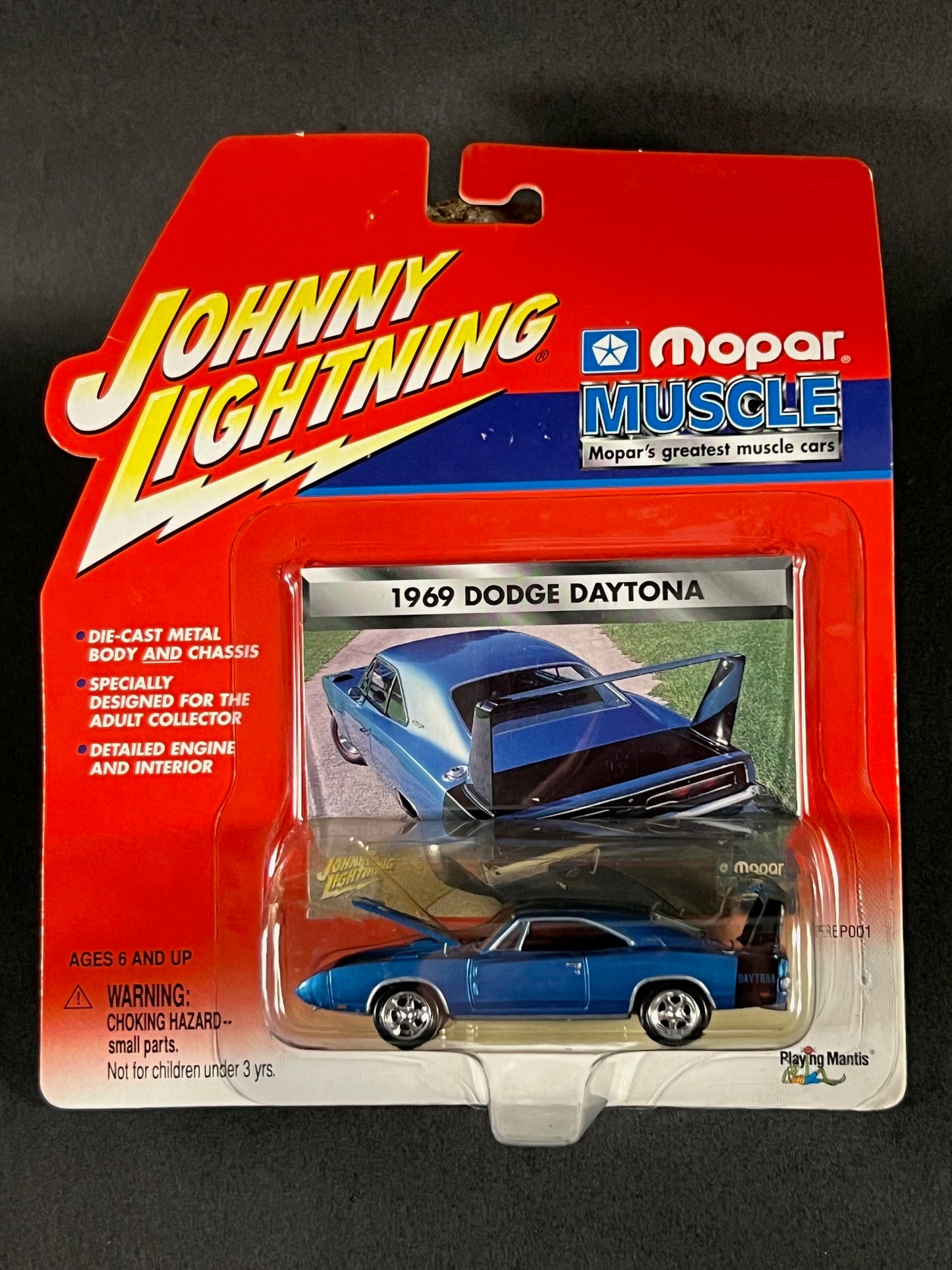 2002 Johnny Lightning Mopar Muscle 1969 Dodge Daytona, Blue