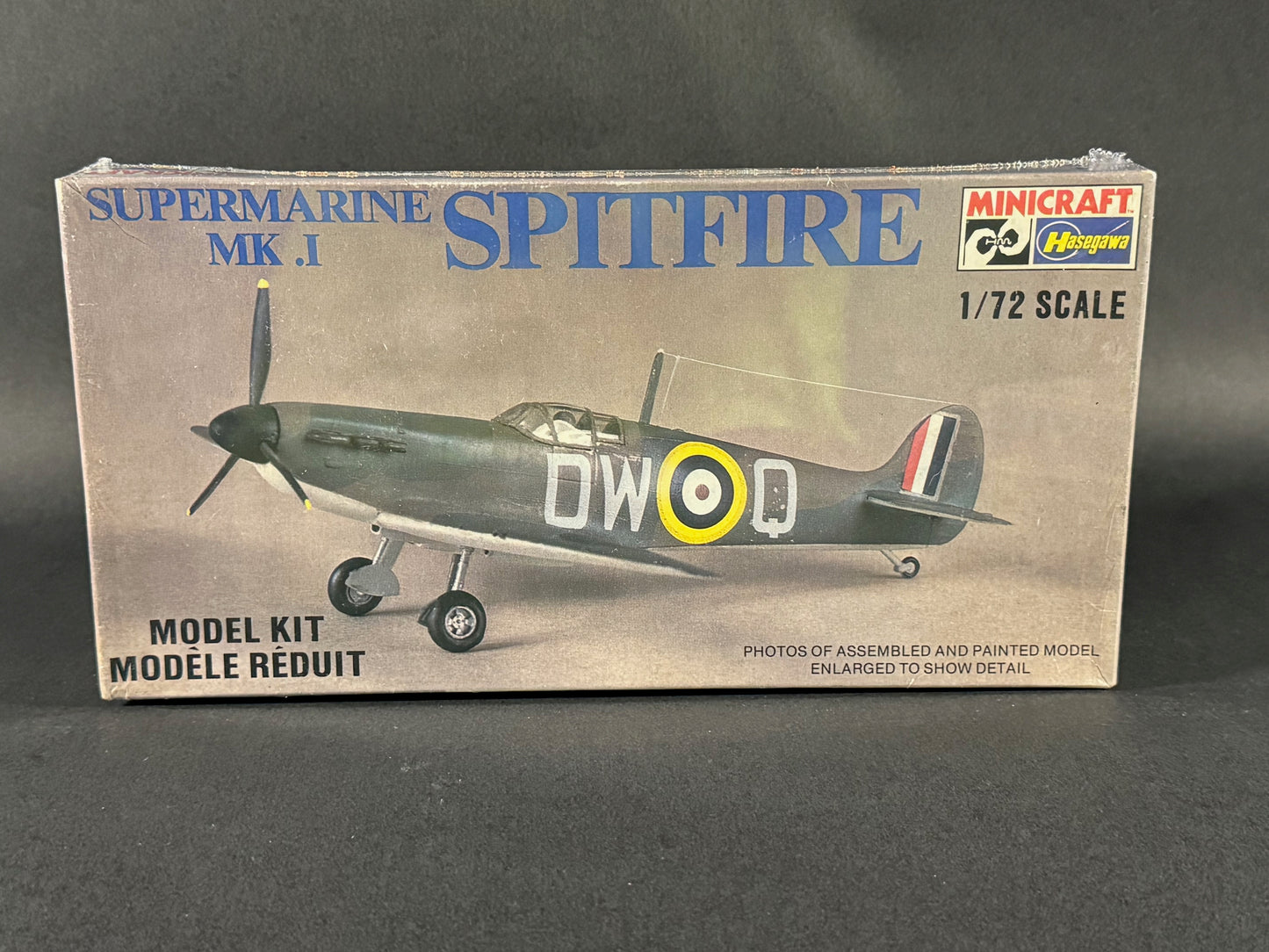 MiniCraft Hasegawa Model Kit 1099 1:72 Scale Supermarine MK.I Spitfire