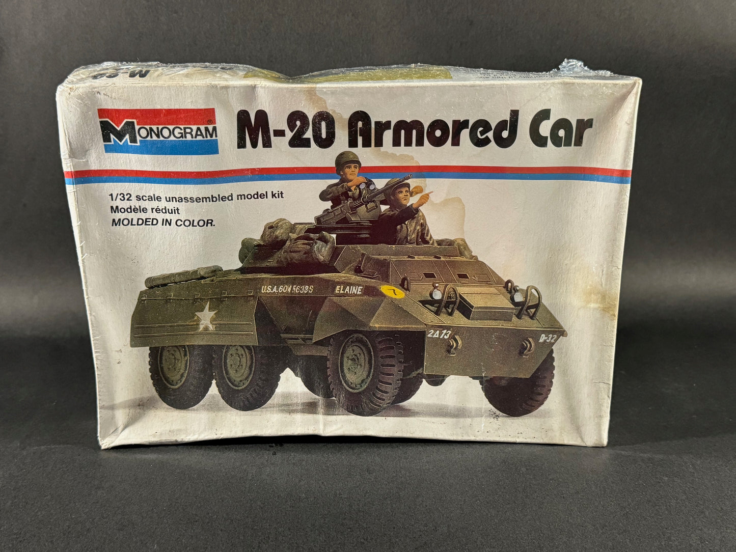 1976 Monogram Model Kit 4101 1:32 Scale M-20 Armored Car
