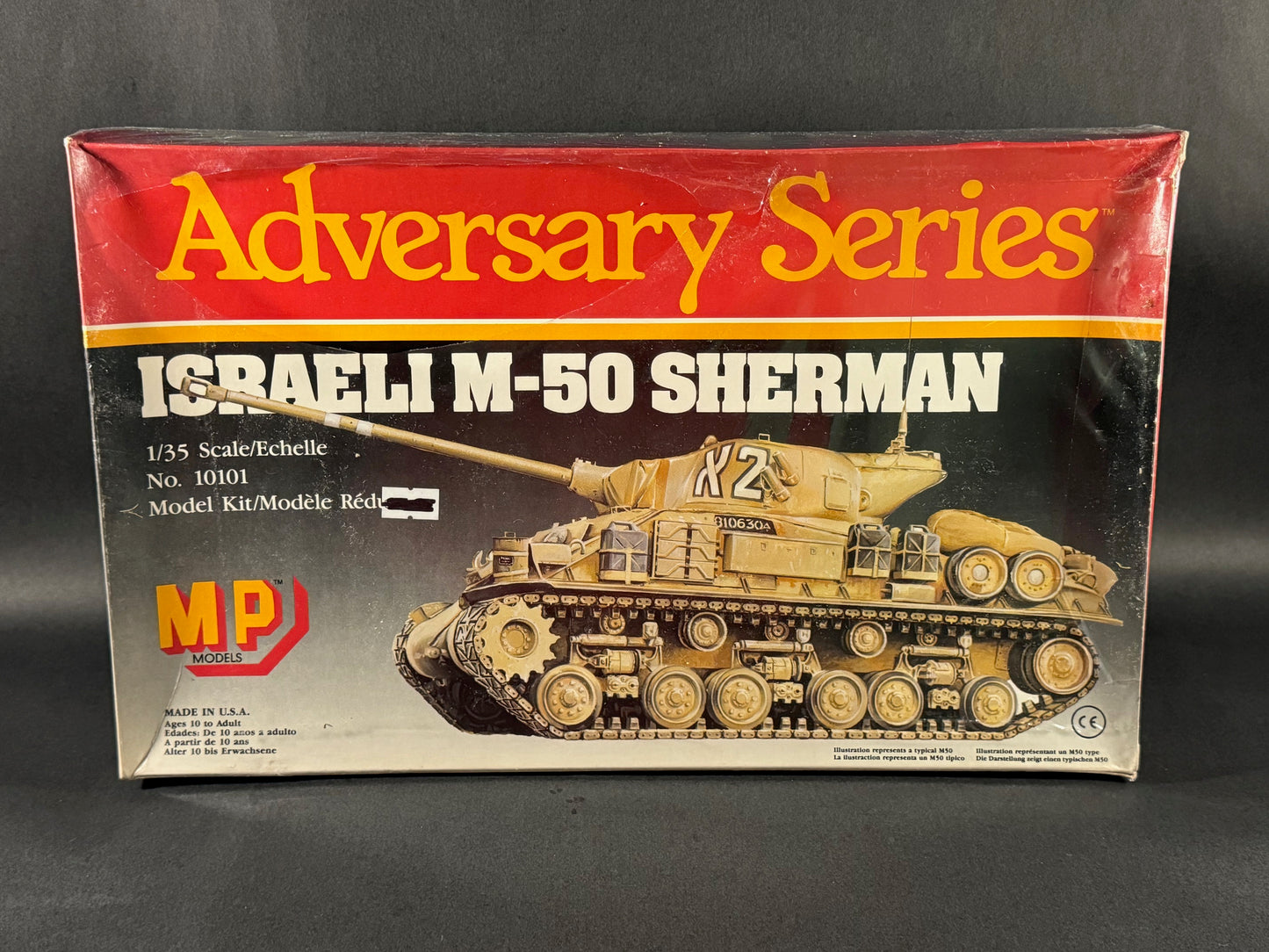 1985 MP Models Kit 10101 1:35 Scale Israeli M-50 Sherman
