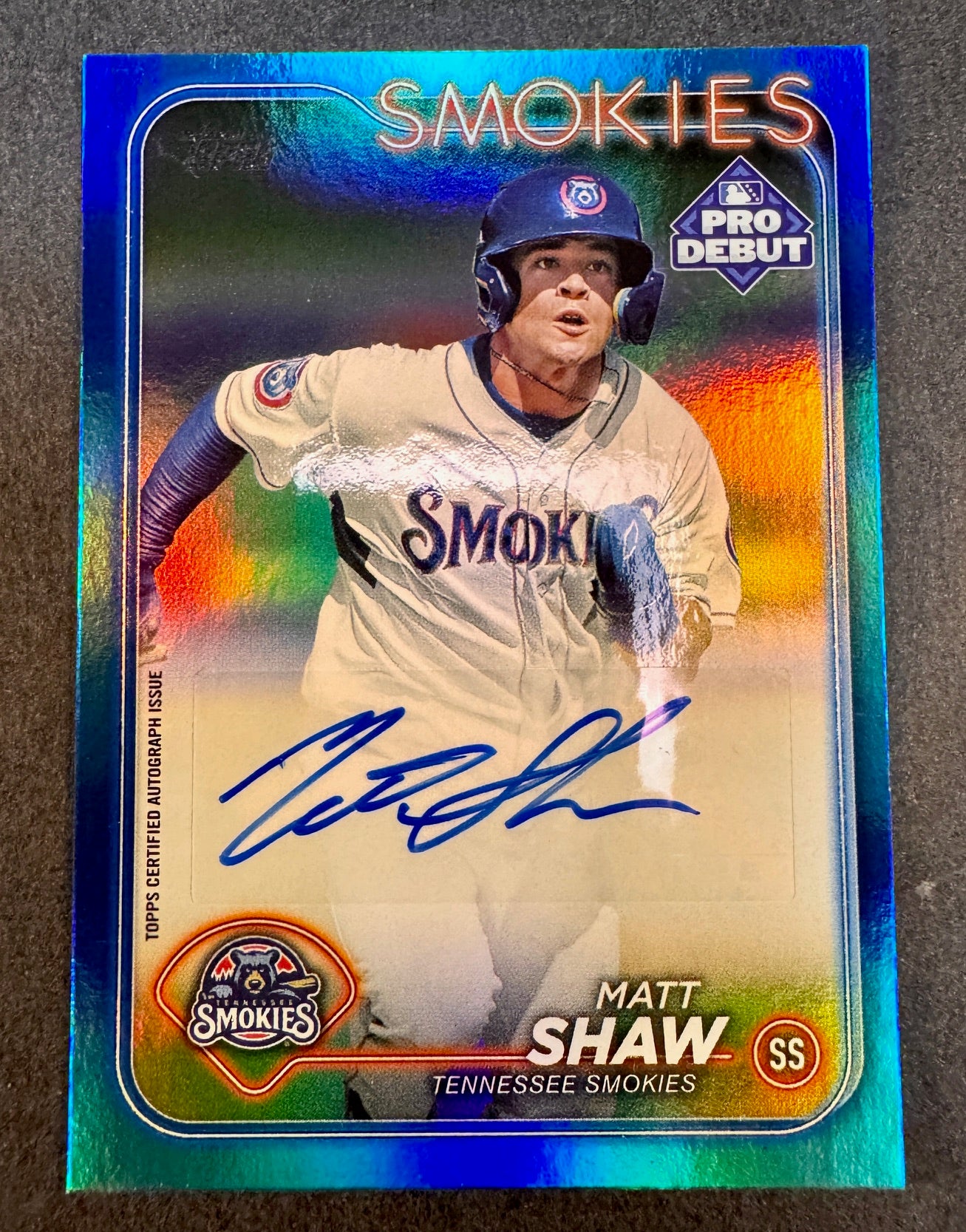 2024 Topps Pro Debut Blue Foil /150 Matt Shaw Autograph Chicago Cubs