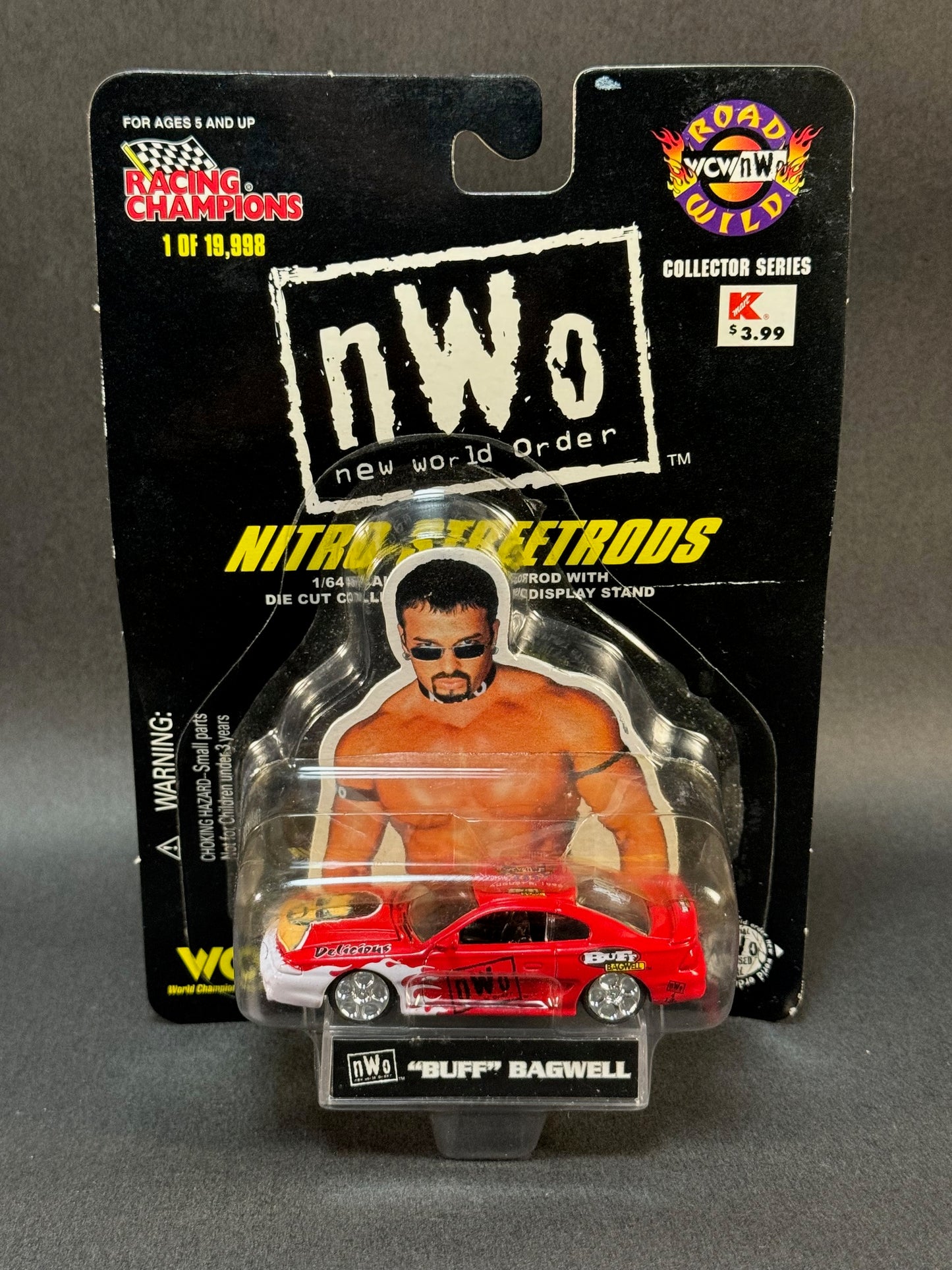 1998 Racing Champions NWO Nitro StreetRods Road Wild "Buff" Bagwell, Red
