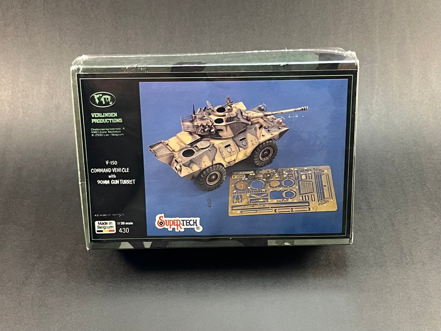 1989 Verlinden Productions Model Kit 430 1:35 Scale V-150 Command Vehicle with 90MM Gun Turret