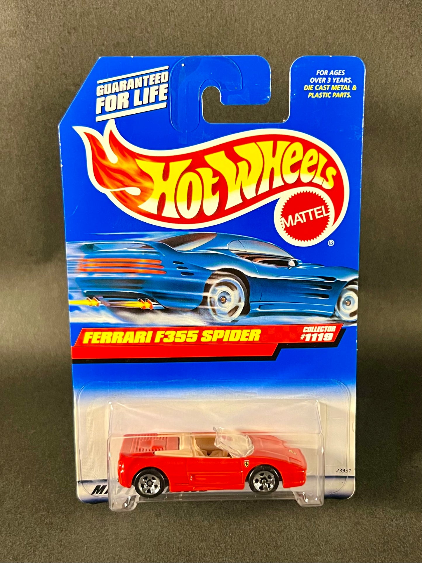 Hot Wheels 1998 #1119 Ferrari F355 Spider, Red