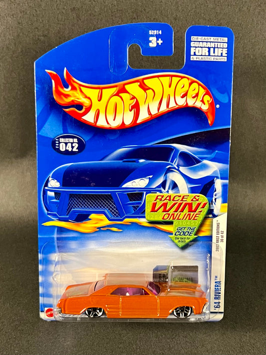 Hot Wheels #042 2002 First Editions '64 Riviera, Orange