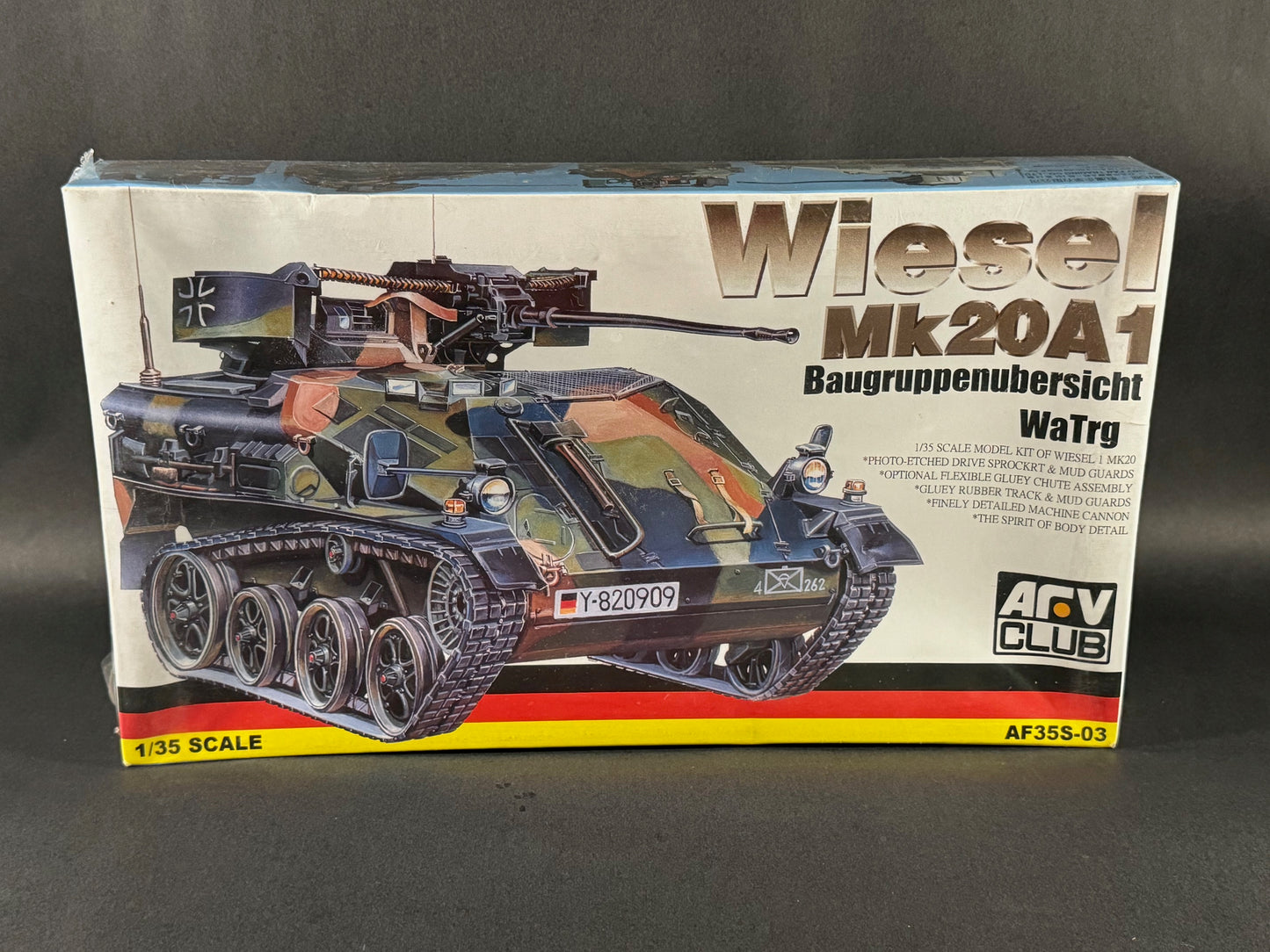 AFV Club Model Kit AF35S-03 1:35 Scale Wiesel Mk20A1