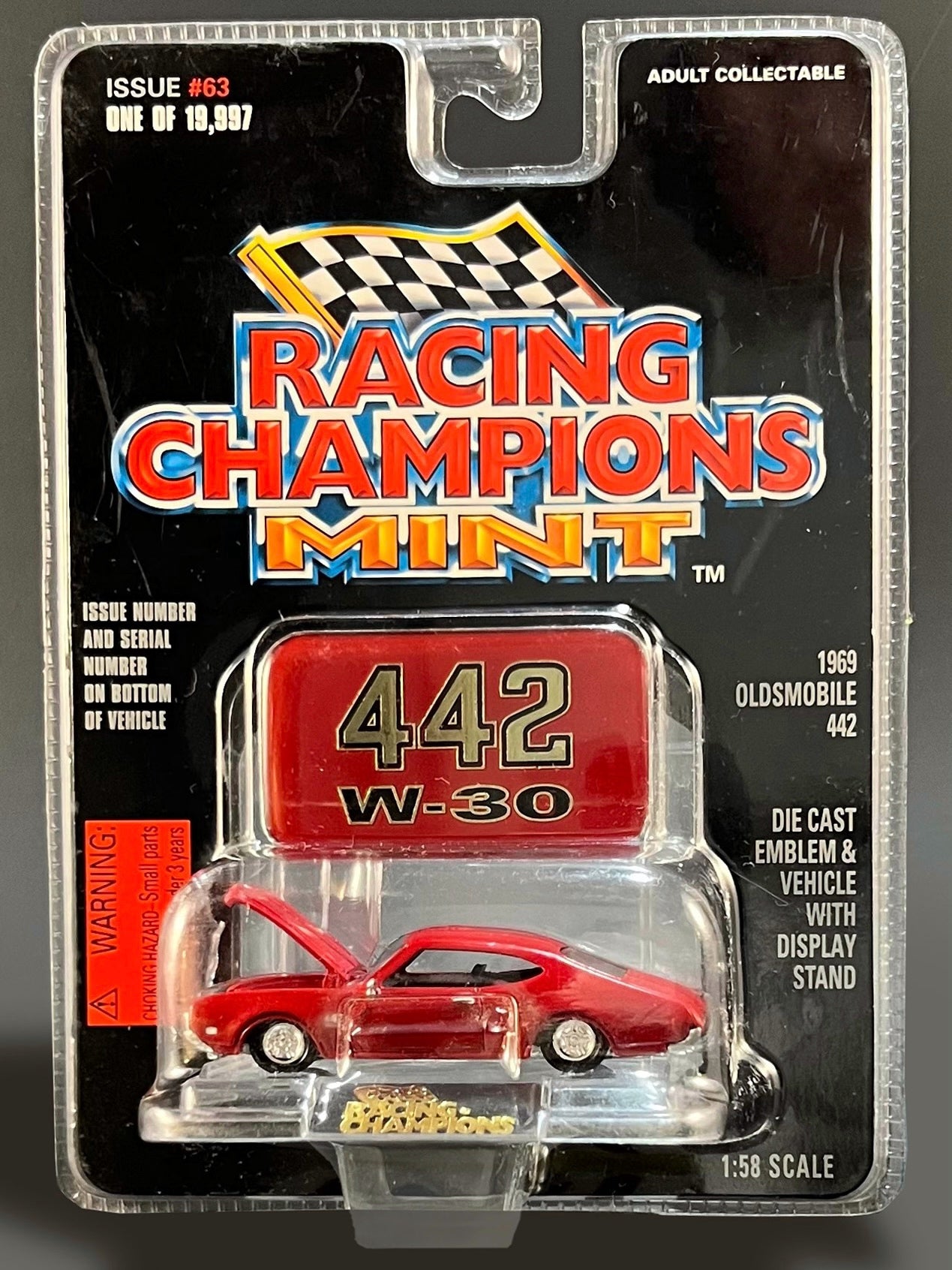 Racing Champions MINT Issue #63 1969 Oldsmobile 442