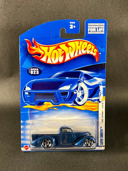 Hot Wheels #023 2002 First Editions Super Smooth, Blue