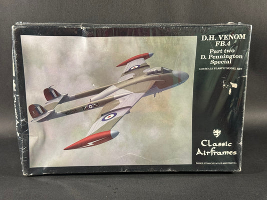 Classic Airframes Model Kit 4142 1:48 Scale D.H. Venom FB.4 Part Two D. Pennington Special