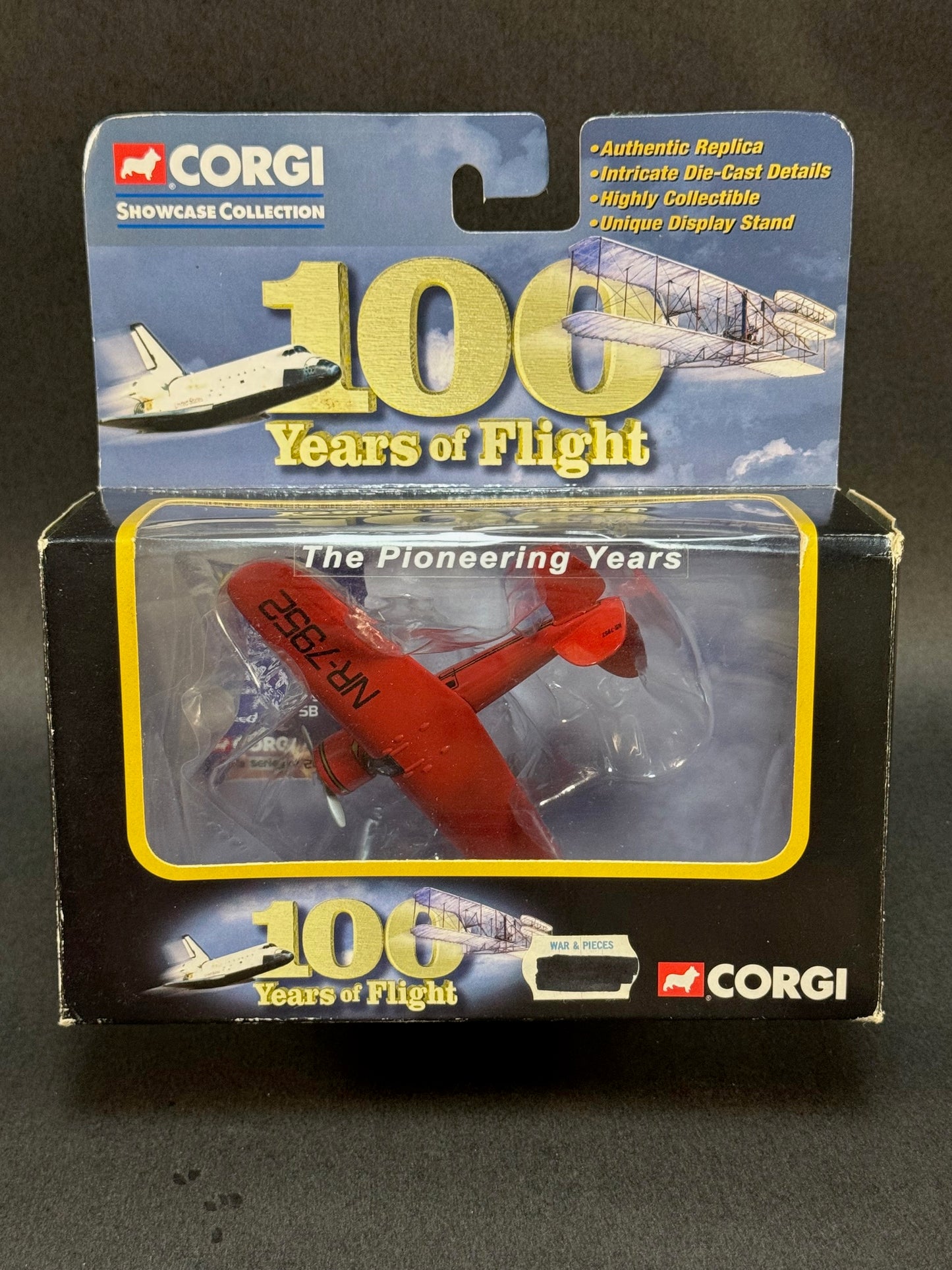 2003 Corgi 100 Years of Flight Amelia Earhart Lockheed Vega 5, Red