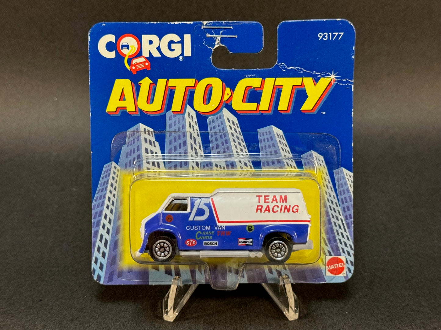 1993 Corgi Auto-City 93177 Team Racing Custom Van 15, Blue and White