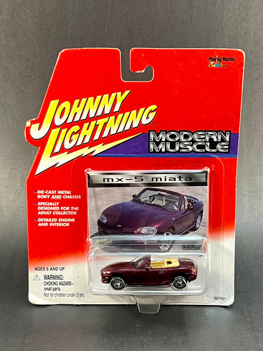 Johnny Lightning Modern Muscle MX-5 Miata Maroon 1:64