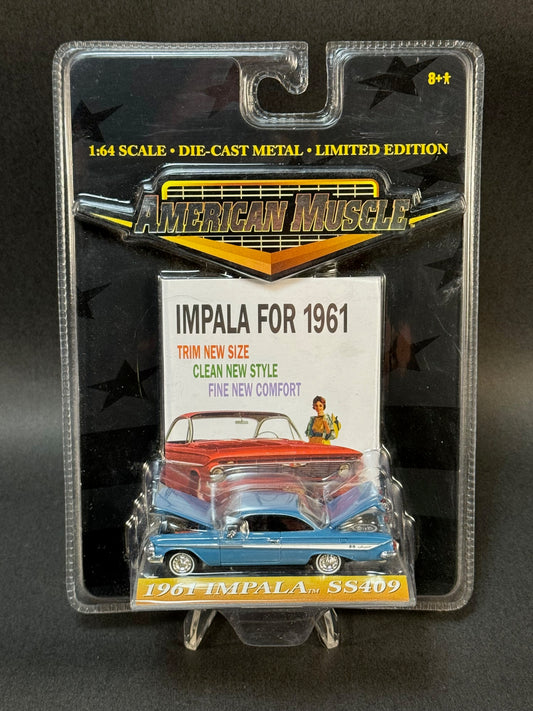 2001 ERTL Collectibles American Muscle 1961 Impala SS409, Blue