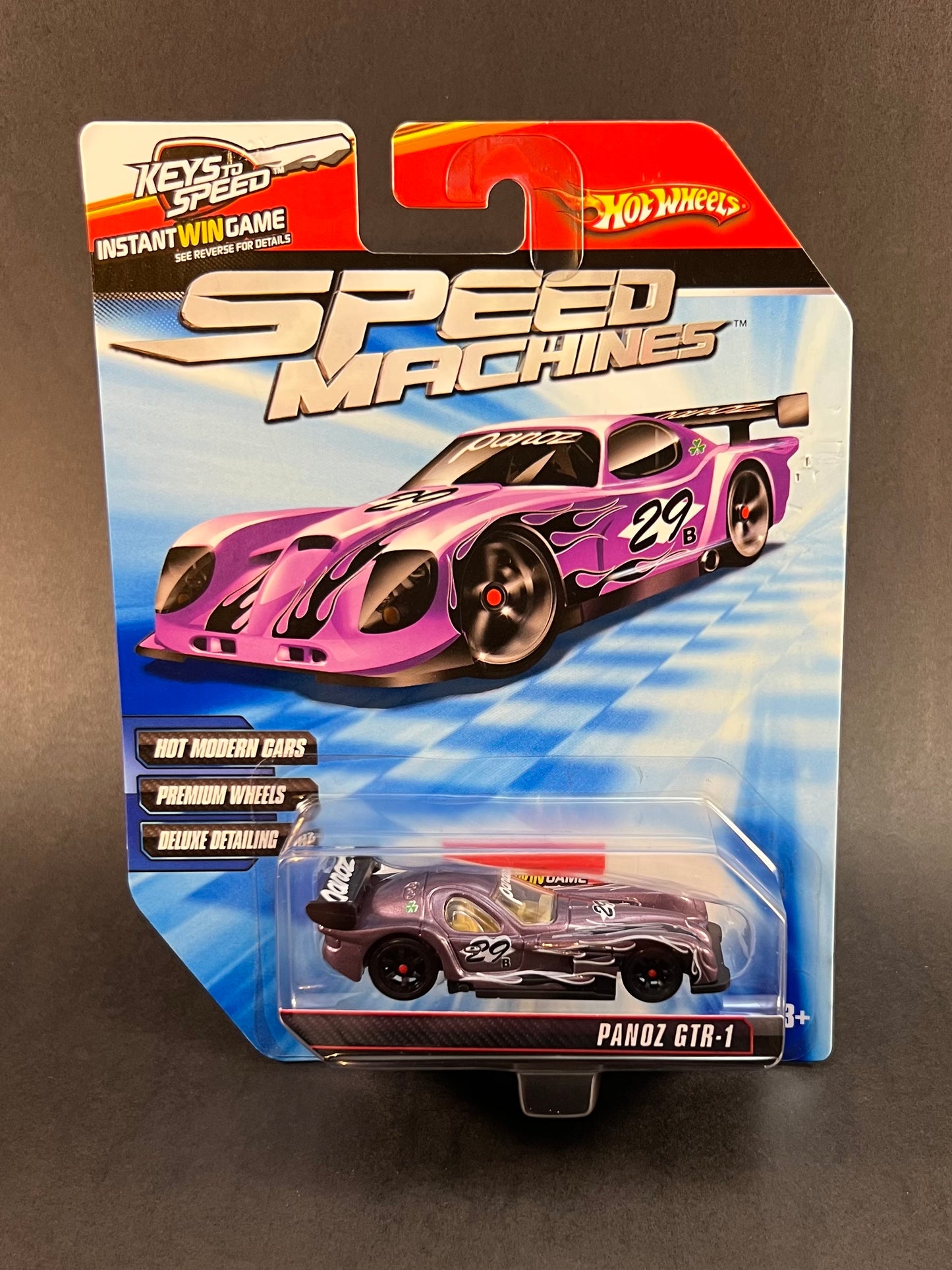 Hot Wheels 2009 Speed Machines Panoz GTR-1, Purple