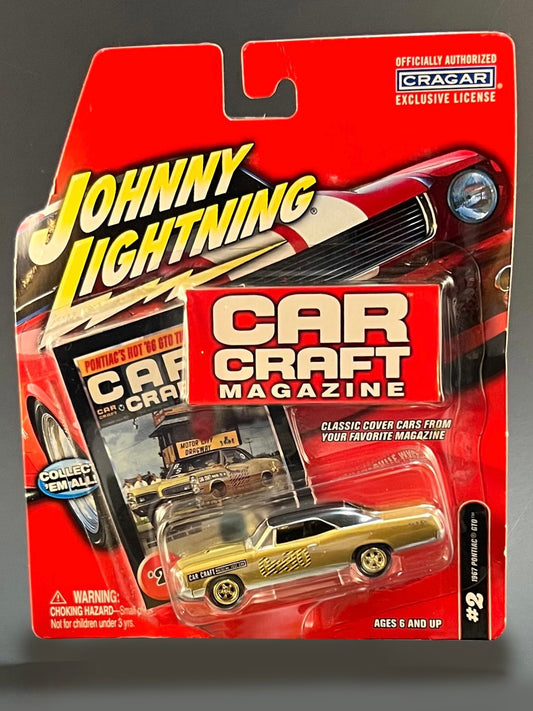 Johnny Lightning Car Craft Magazine #2 1967 Pontiac GTO