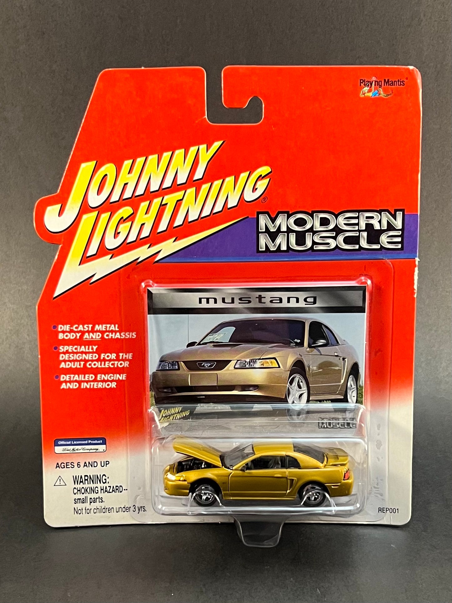 2000 Johnny Lightning Modern Muscle Mustang, Gold