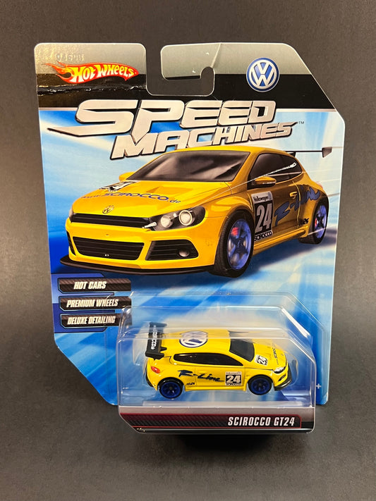 Hot Wheels 2009 Speed Machines Scirocco GT24, Yellow