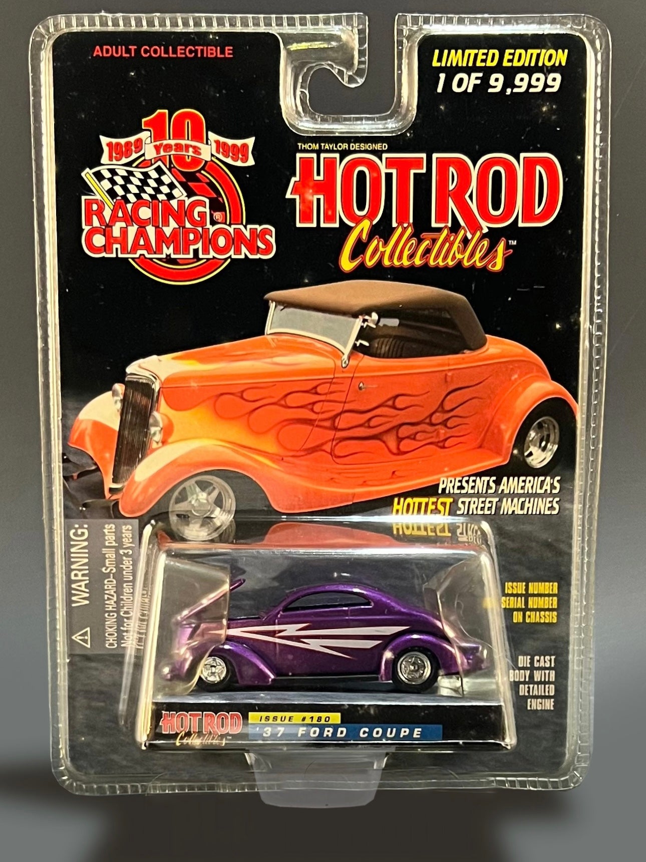 Racing Champions Hot Rod Collectibles Issue #180 '37 Ford Coupe