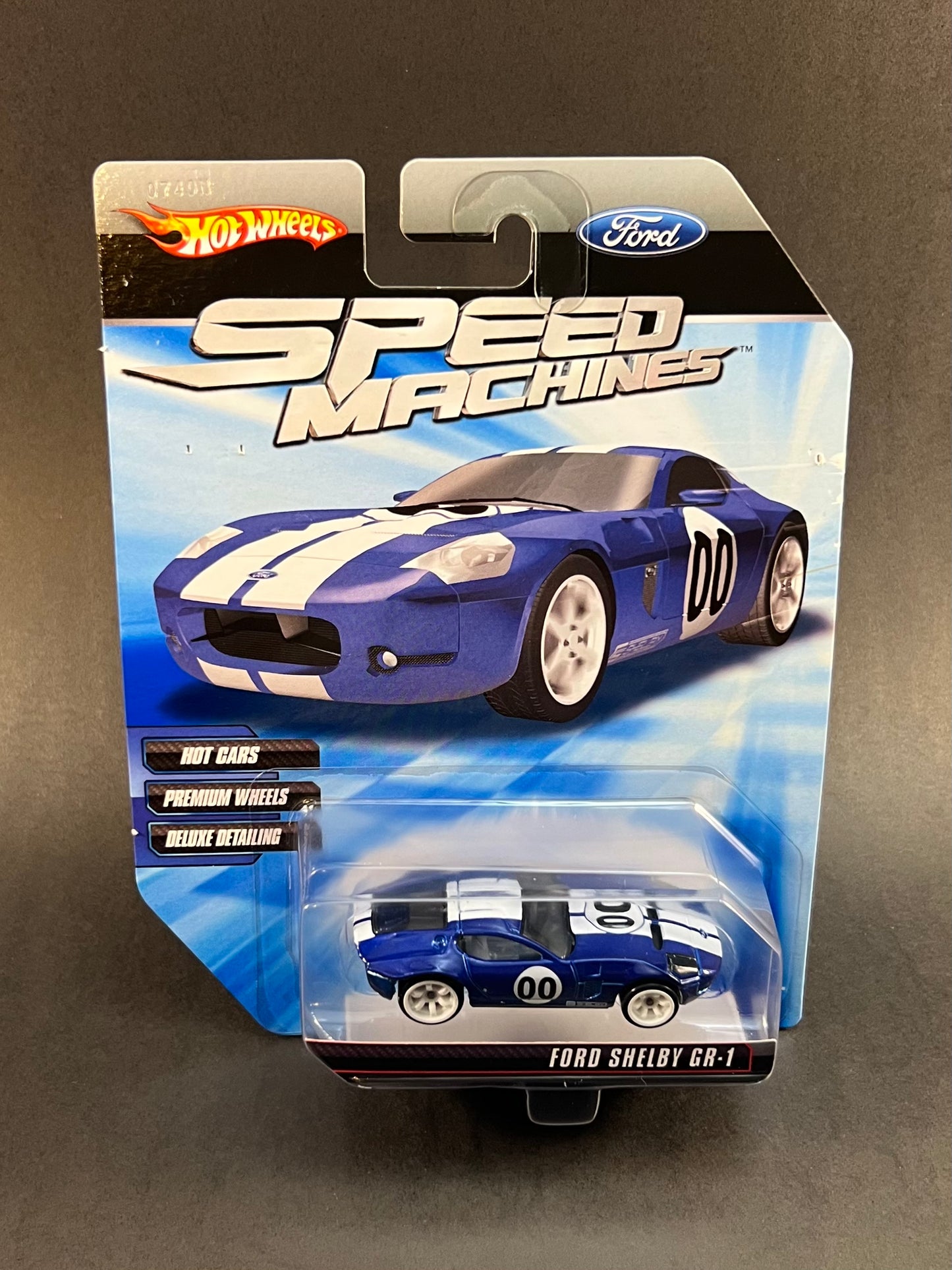 Hot Wheels 2009 Speed Machines Ford Shelby GR-1, Blue