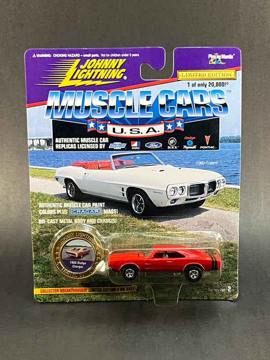 Johnny Lightning Muscle Cars USA 1968 Dodge Charger Red 1:64