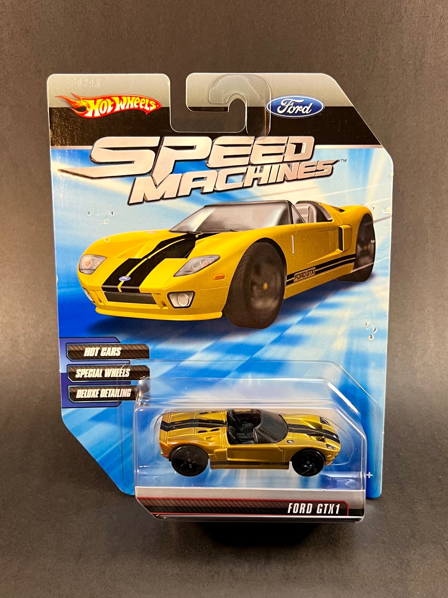 Hot Wheels 2009 Speed Machines Ford GTX1, Gold