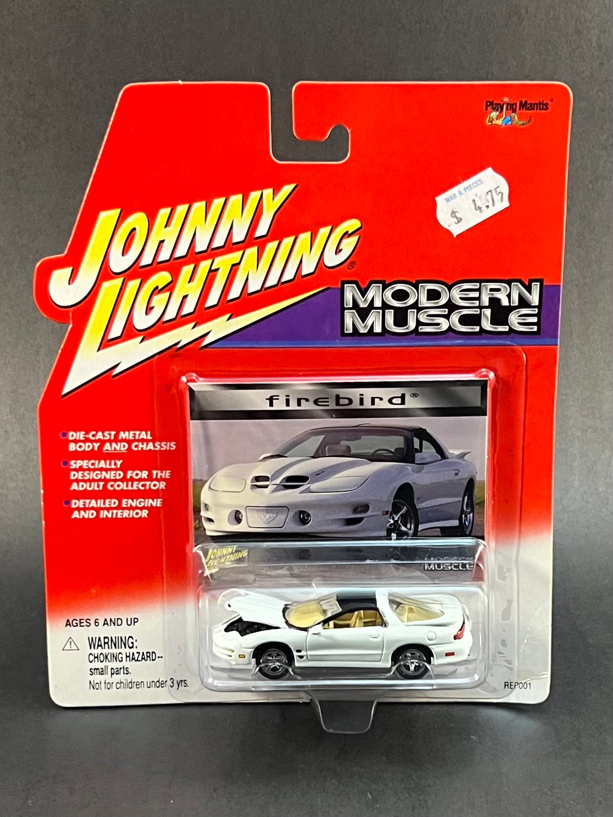 Johnny Lightning Modern Muscle Firebird White 1:64