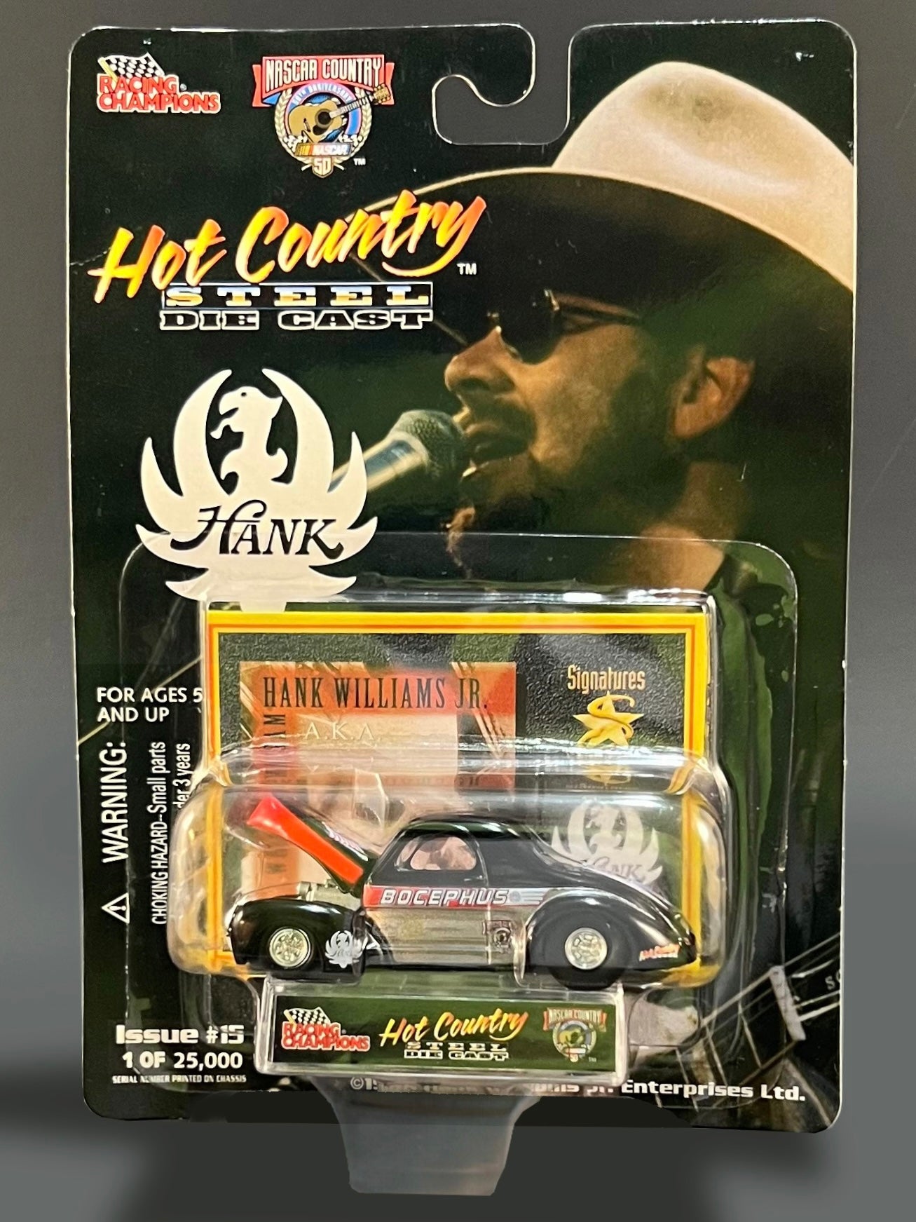 Racing Champions Hot Country Steel Issue #15 Hank Williams Jr.