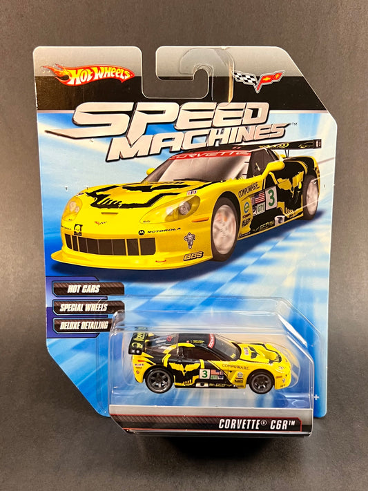 Hot Wheels 2009 Speed Machines Corvette C6R, Yellow