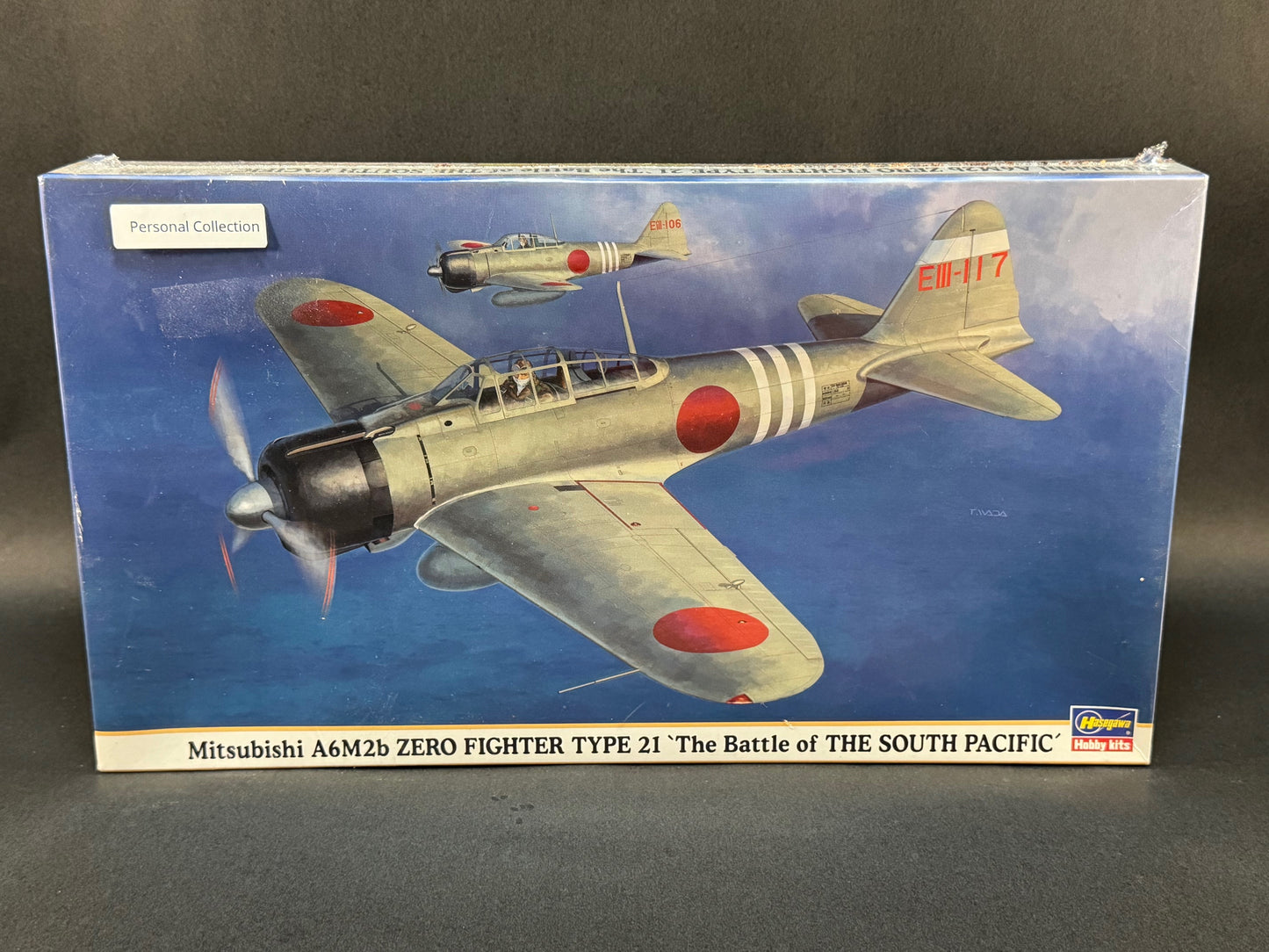 Hasegawa Model Kit 09800 1:48 Scale Mitsubishi A6M2b Zero Fighter Type 21 'Battle of the South Pacific'