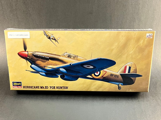 Hasegawa Model Kit AP123 1:72 Scale Hurricane Mk.IID 'Fox Hunter'