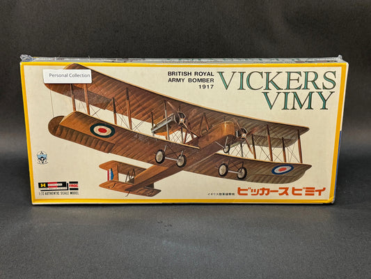 Hasegawa Frog Model Kit JS-033 1:72 Scale British Royal Army Bomber 1917 Vickers Vimy