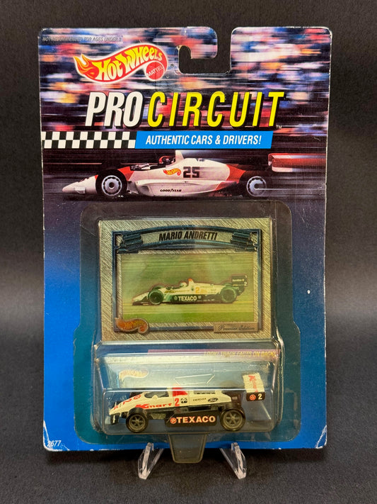 1992 Hot Wheels Pro Circuit NASCAR Texaco 2 Mario Andretti, Black and White