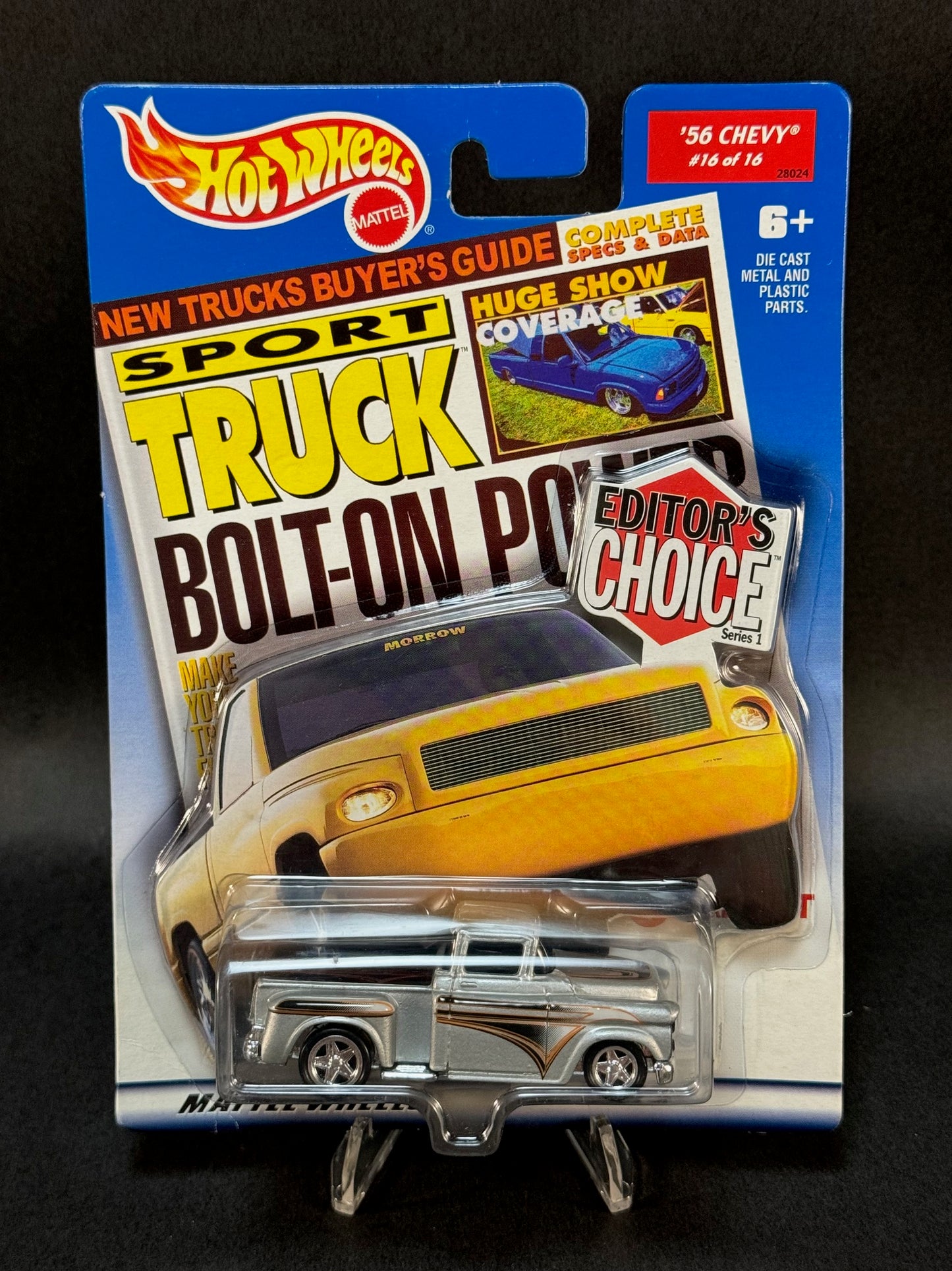 2000 Hot Wheels Editor's Choice Series 1 #16 '56 Chevy, Silver