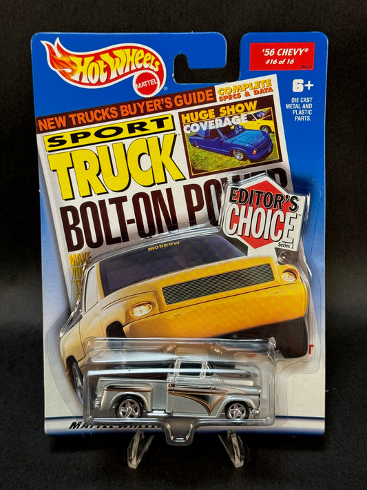 2000 Hot Wheels Editor's Choice Series 1 #16 '56 Chevy, Silver