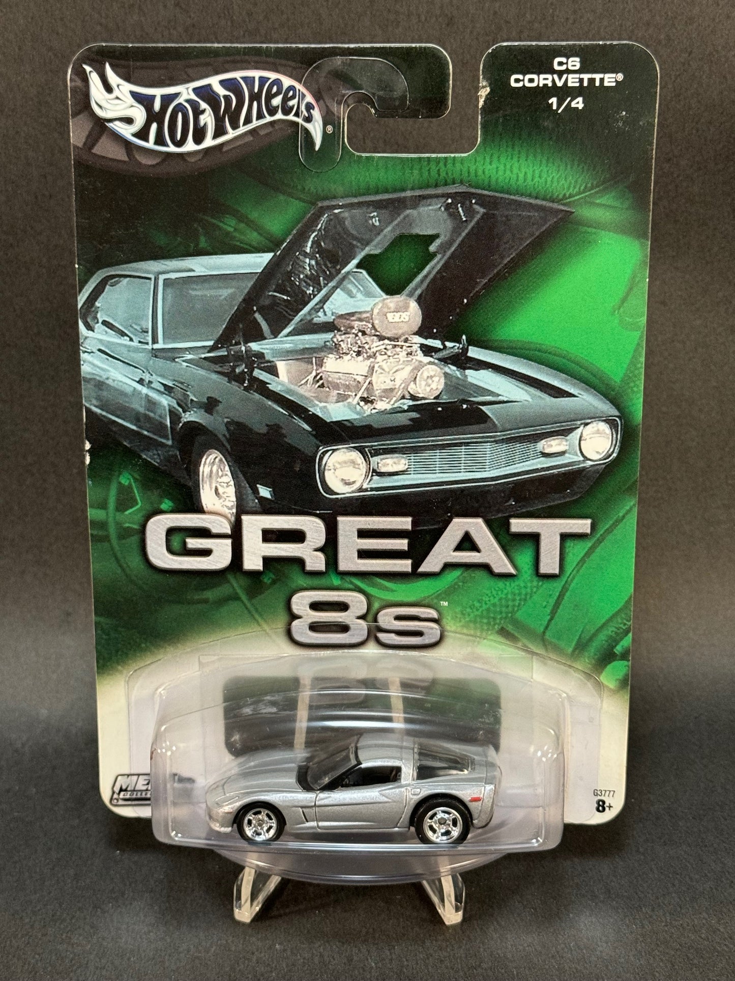 2003 Hot Wheels Great 8s #1 C6 Corvette, Silver