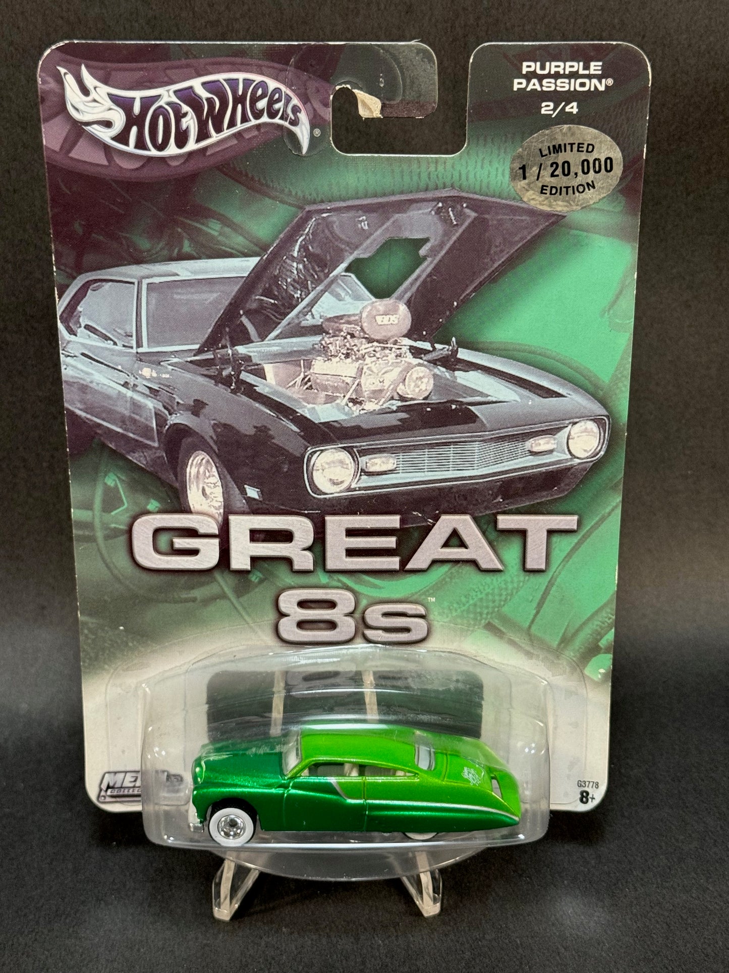 2003 Hot Wheels Limited Edition Great 8s #2 Purple Passion, Green