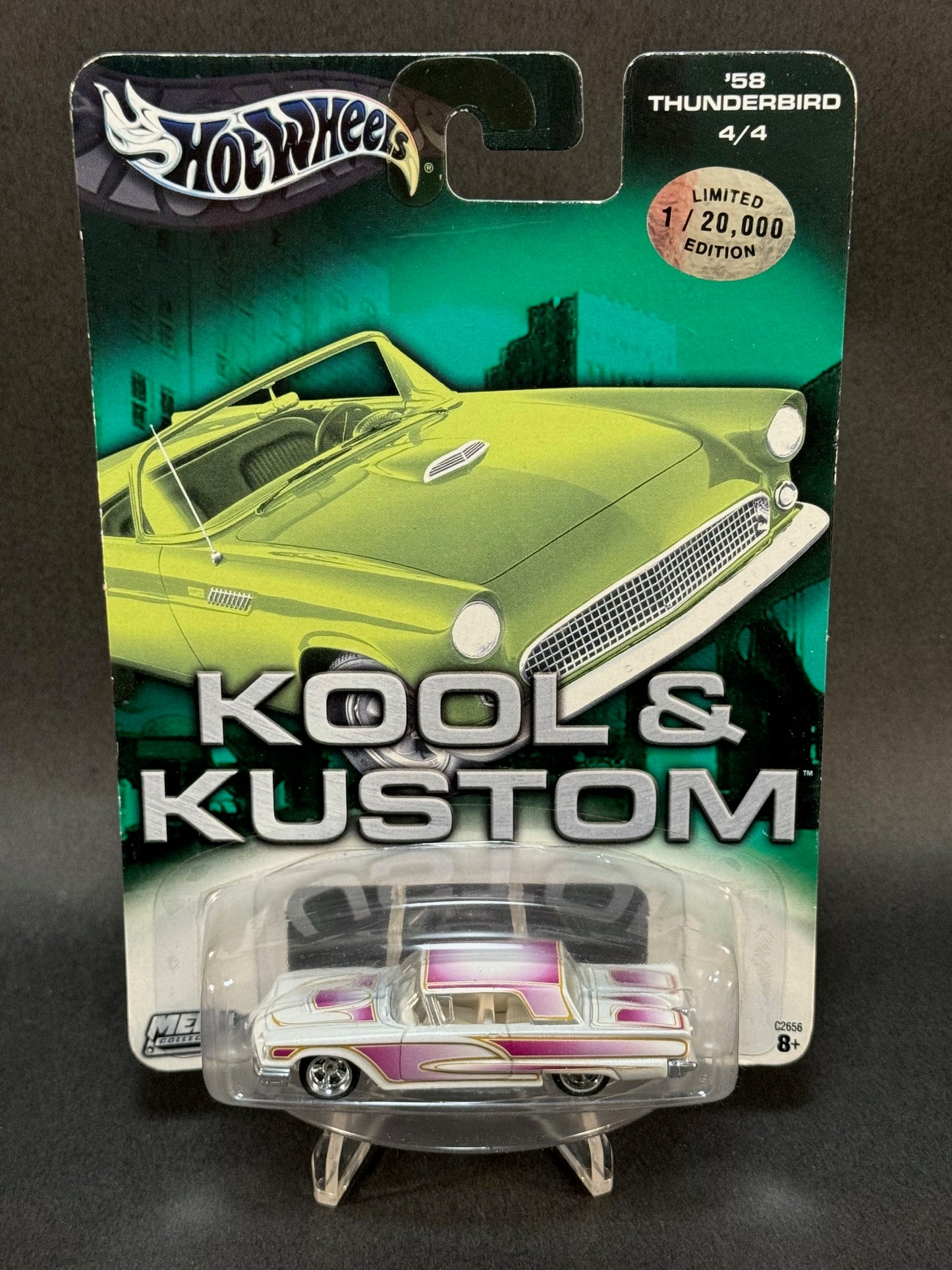 2003 Hot Wheels Limited Edition Kool & Kustom #4 '58 Thunderbird, White