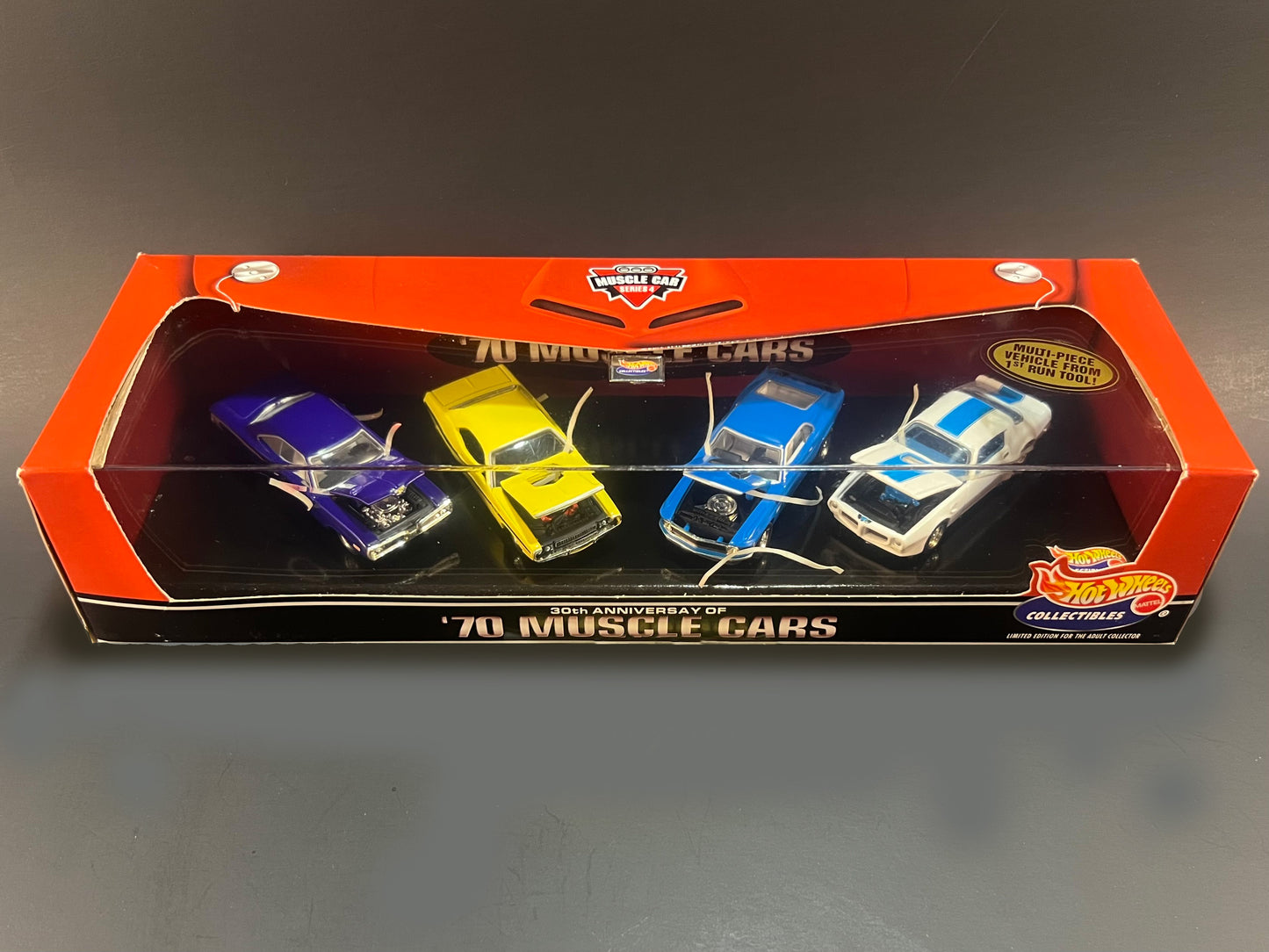 Hot Wheels Collectibles 30th Anniversary of '70 Muscle Cars 4 Car Set