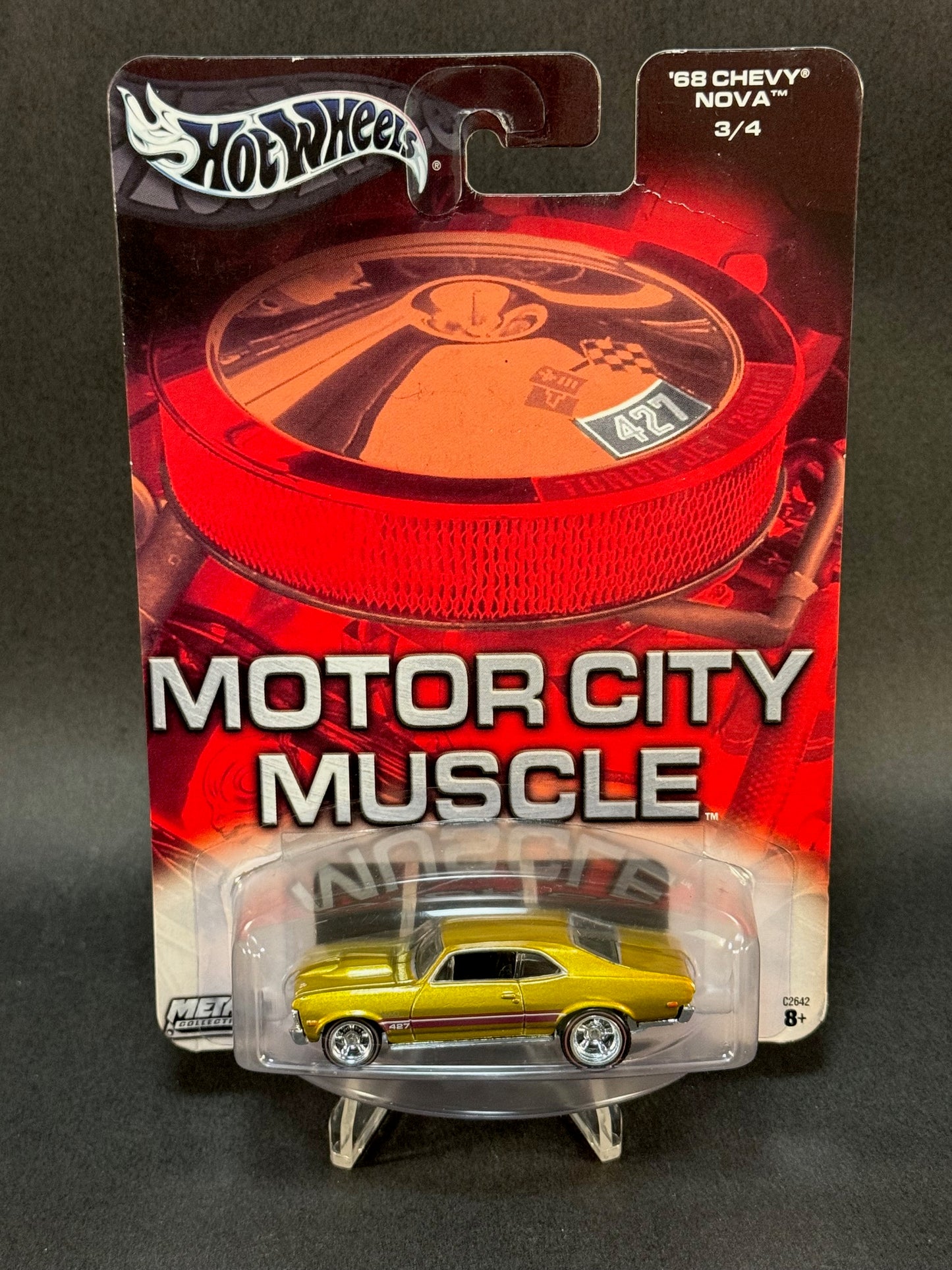 2003 Hot Wheels Motor City Muscle #3 '68 Chevy Nova, Gold