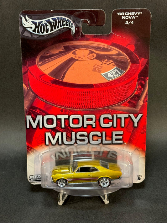 2003 Hot Wheels Motor City Muscle #3 '68 Chevy Nova, Gold